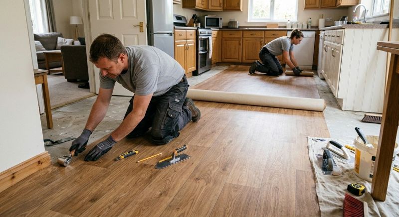 Linoleum Floor Installation in Falls Church, VA