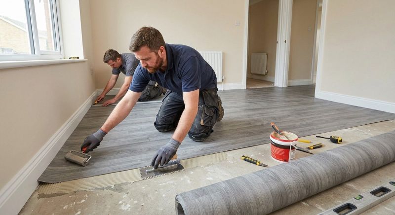 Sheet Linoleum Installation in Laurel, MD